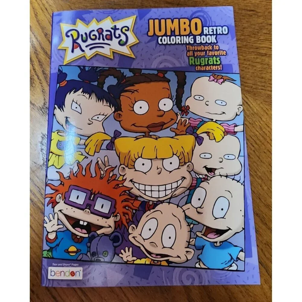 Rugrats Retro Jumbo Coloring Book 90s Kid Y2k Nickelodeon NEW 2021 edition